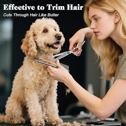 Professional 4 in 1 Dog & Cat Grooming Scissors Kit - Image 2