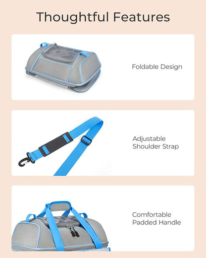 Expandable Cat Dog Carrier: NOBLE DUCK Soft-Sided Pet Carrier Airline Approved - Image 6