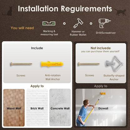 3-in-1 Cat Climbing Wall Steps - Image 7