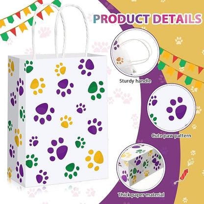 Blulu 20 Pcs Puppy Dog Paw Gift Bags - Image 3