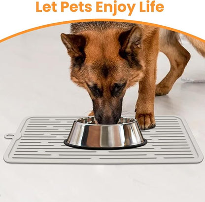 Ptlom Pet Placemat for Dog and Cat, Anti-Slip Waterproof Dogs Feeding Mat - Image 3