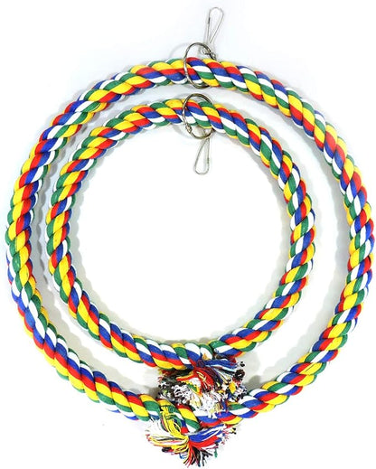 WishLotus Bird Swing, Cotton Rope Swing - Image 5