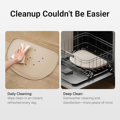 DownyPaws Cat Food Mats for Floors Waterproof, BPA Free Silicone Pet Food Mat - Image 9