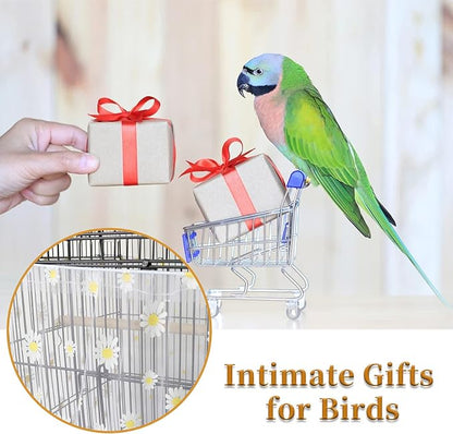 Daoeny Large Bird Cage Cover, Bird Cage Seed Catcher, Adjustable Soft Nylon - Image 5