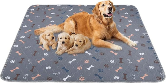 Washable Pee Pads for Dogs, 2 Pack 41"x41" Reusable Puppy Pads, Waterproof Pet by Baodan