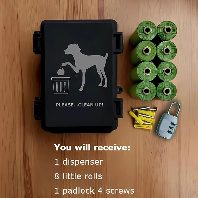 Dog Poop Bag Dispenser Wall Mounted Outside - Image 6