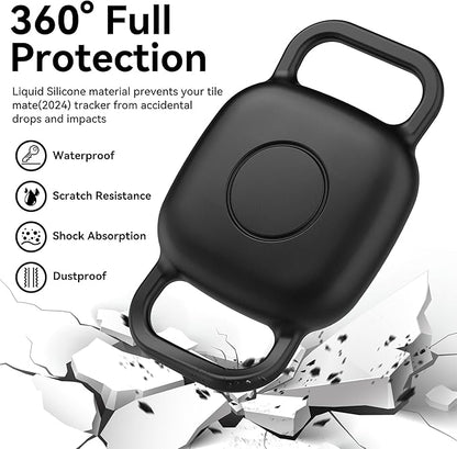 DDJ 2-Pack Dog Collar Holder for Tile Life360 Mate 2022 Tracker, Waterproof - Image 2