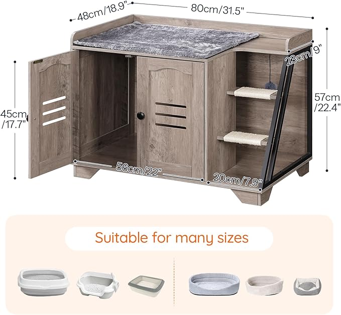 HOOBRO Cat Litter Box Enclosure - Image 8