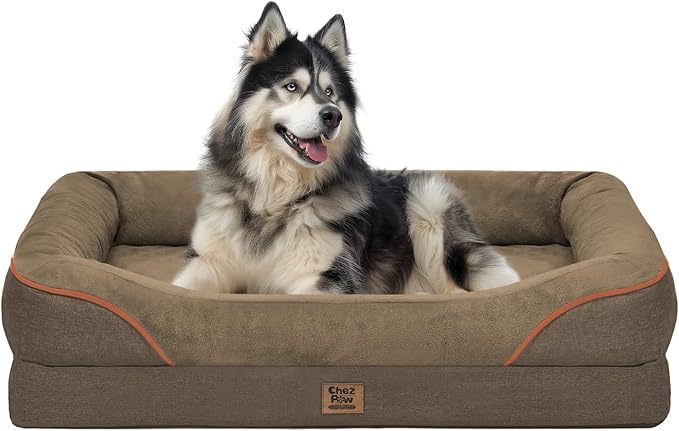 Washable Orthopedic Large Dog Bed -XL Large Dog Bed by ChezPaw