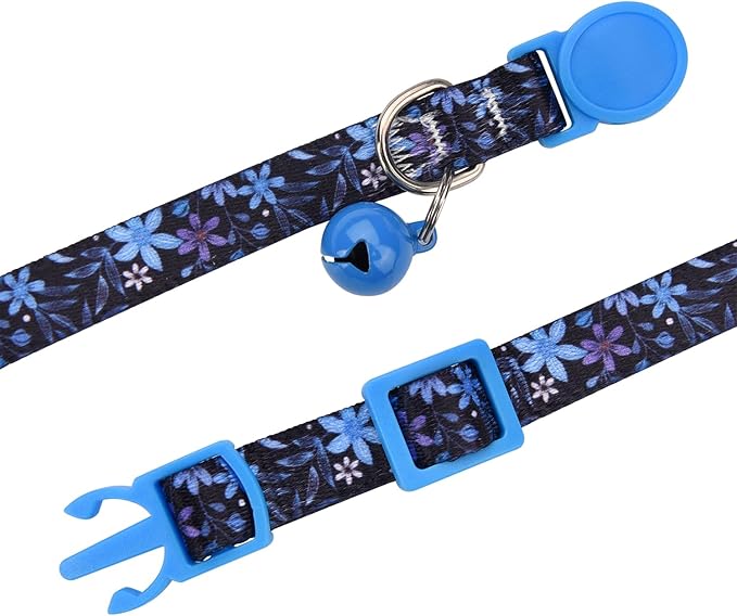 Cat Collar Breakaway with Bells, 3 Pack Girl Boy Pet Cat Collar with Bohemia - Image 3