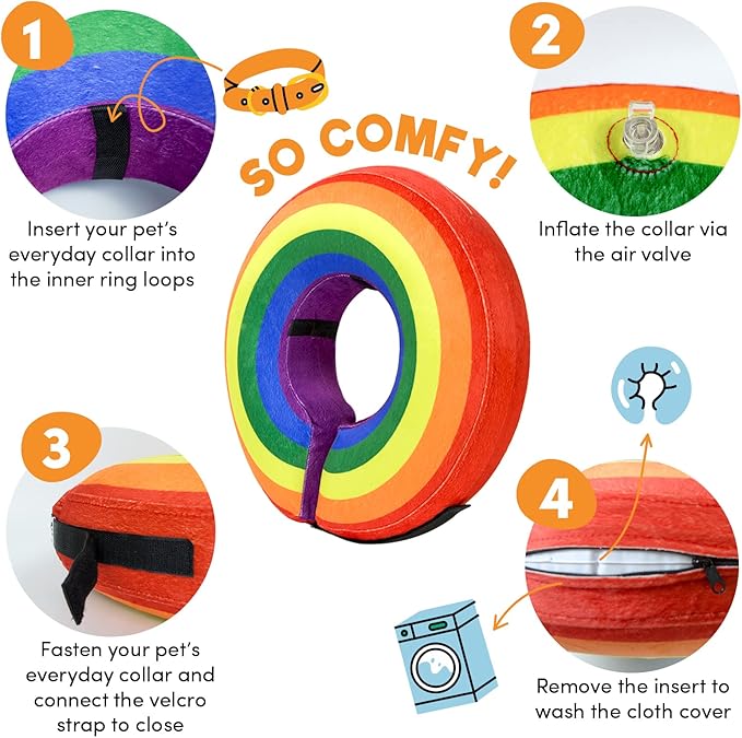BENCMATE Inflatable Dog Cone Collar Alternative, Soft Dog Cone - Image 2