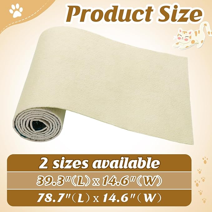 39.3''x14.6'' Trimmable Cat Scratch Furniture Protector - Image 5