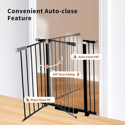 41" Tall Safety Pet Gate, Adjustable 29.92"-57.48" Wide, No Drilling Pressure - Image 4