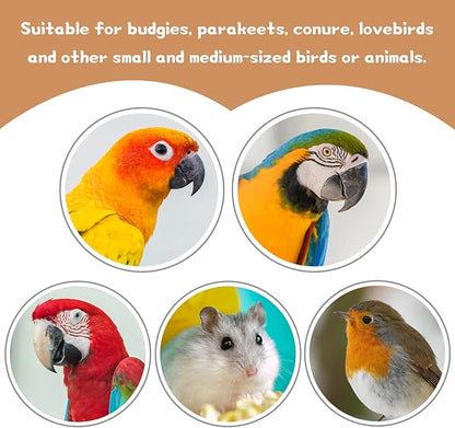 9 PCS Natural Wood Bird Perch, Wooden Parrot Perch Stand Bird Cage Branches - Image 7