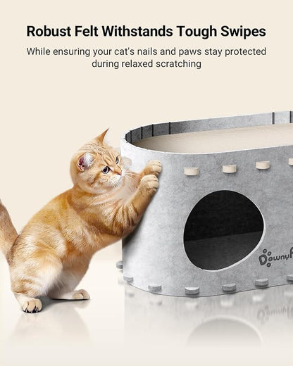 DownyPaws Cat House for Indoor Cats, Cat Bed Cave for Multiple & Large Cats Up - Image 5