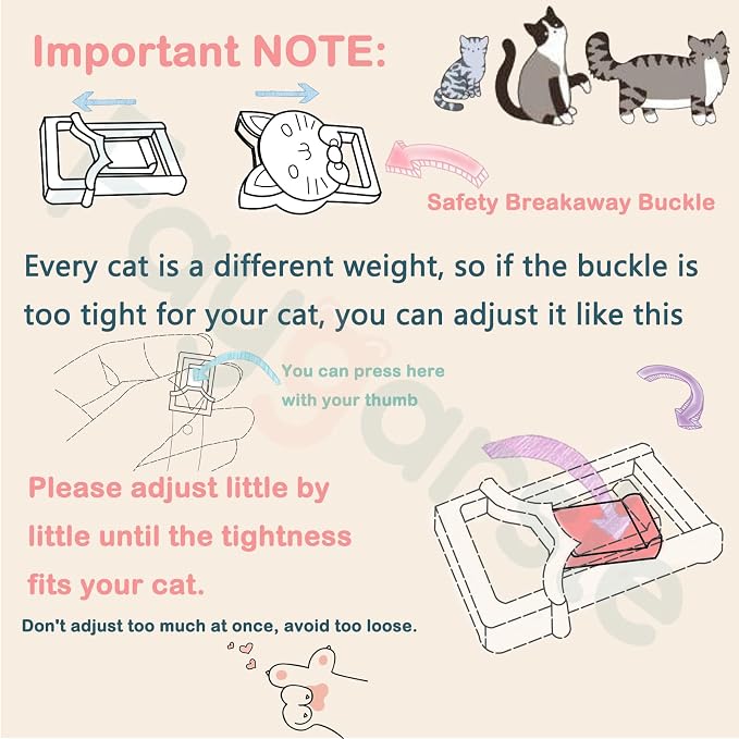 2 Pack Cotton Breakaway Cat Collars - Image 6