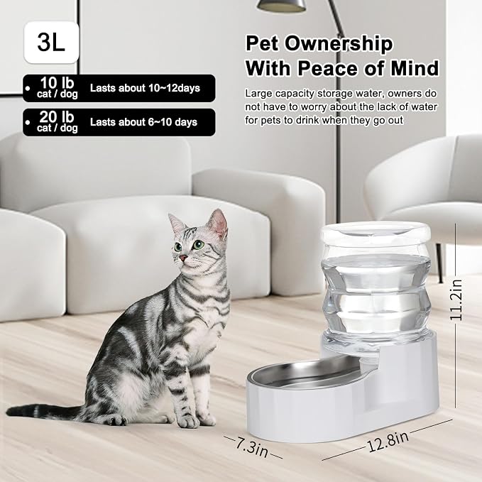 RIZZARI Gravity Water Bowl Dispenser - Image 5