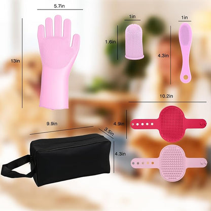 7-Piece Pet Grooming Kit with Storage Bag | Portable Bathing Set - Image 8