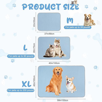 Summer Dog Cooling Mat Washable Ice Silk Self Cool Pad - Image 6