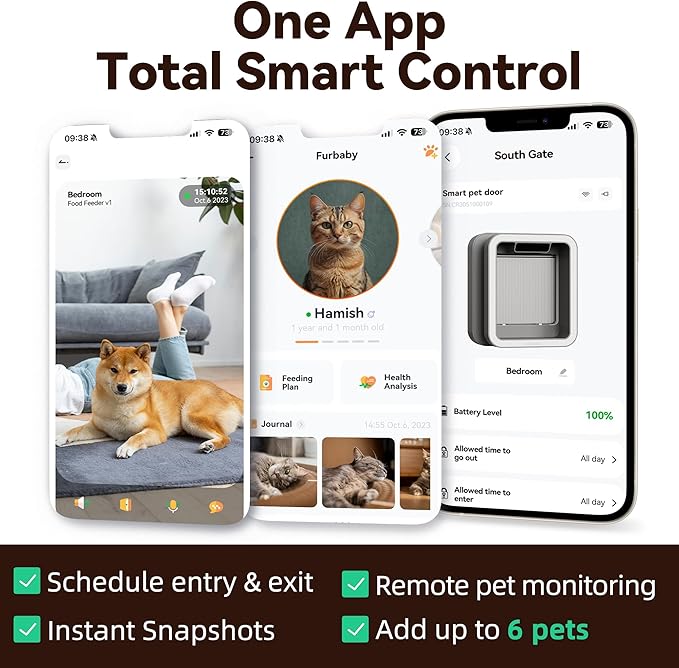 Smart Cat Door with Face Recognition – No Collar Needed, Keyless Entry - Image 6