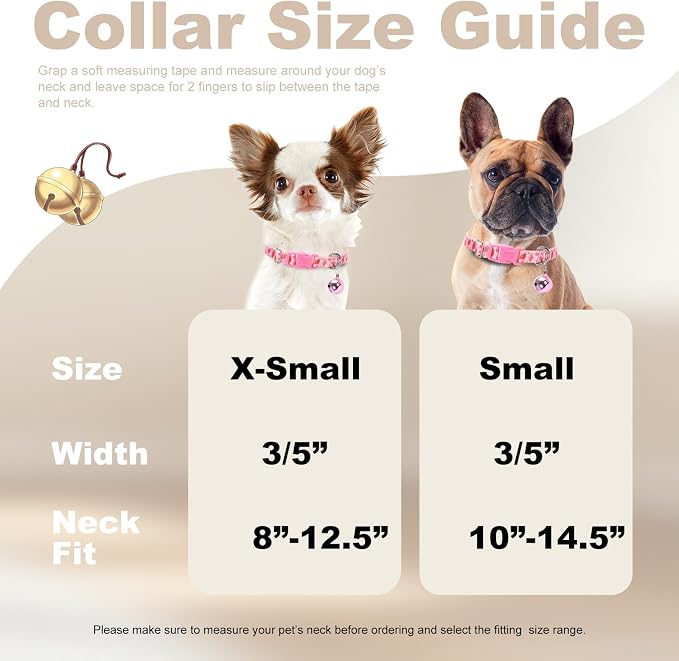 XS Dog Collar with Bell - Image 4