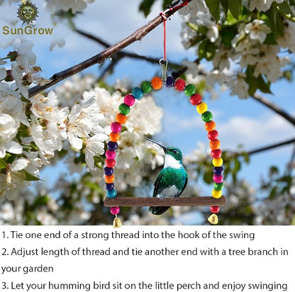 SunGrow Colorful Finch Swing Toy - Image 5