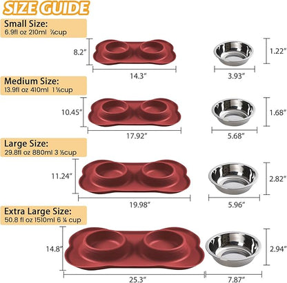Hubulk Pet Dog Bowls 2 Stainless Steel Dog Bowl - Image 4