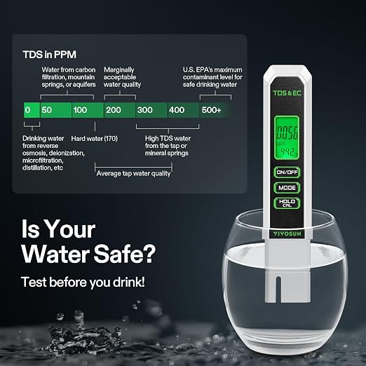 VIVOSUN Digital pH and TDS Meter Kits, 0.01pH High Accuracy Pen Type pH Meter ± - Image 6
