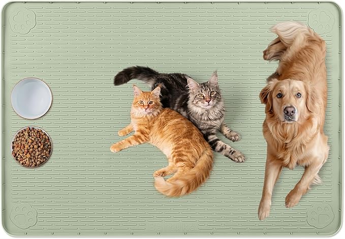 Cat Food Mat, Floor Protection by Bartuke