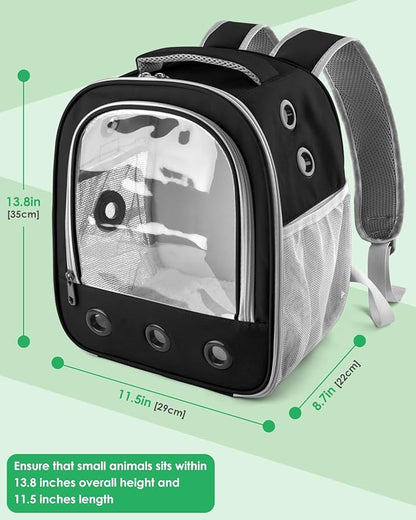 Guinea Pig Carrier Backpack, Portable Rabbit Travel Carring Bag - Image 5