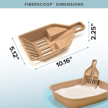 Kitty Sift FiberScoop Disposable Litter Scoop, Plastic-Free & Sustainable - Image 2