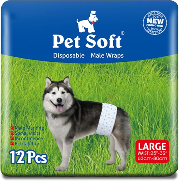 Pet Soft Disposable Male Dog Wraps by PetSoft