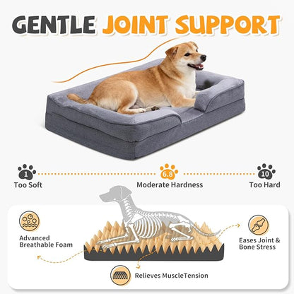 Makigued Orthopedic Dog Bed for Medium Dogs Egg Crate Foam Pet Sofa - Image 2