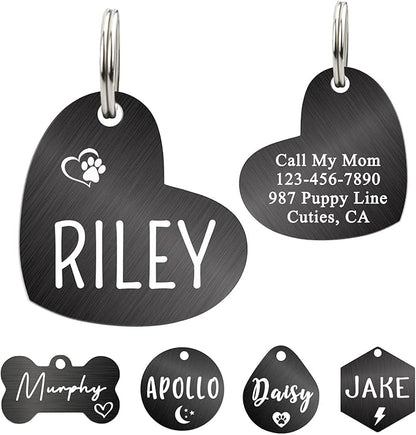 Ultra Joys Dog ID Tag, Custom Dog Tag Personalized Cat Tag, Pet ID Tag by UltraJoys