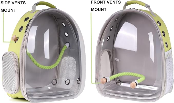 Bird Travel Backpack Carrier, Space Capsule Astronaut Liked Vet Carry Book Bag - Image 4