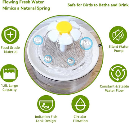 kathson Parrot Bathtub, Automatic Bird Bath Shower, Parakeet Bath Tub - Image 5