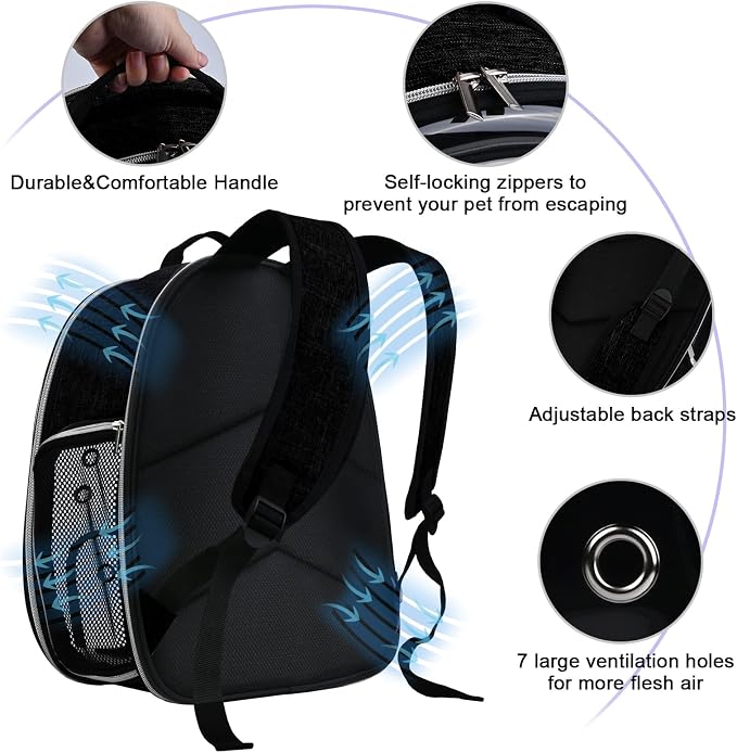 BAGLHER Cat Carrier Backpack Bubble - Image 2