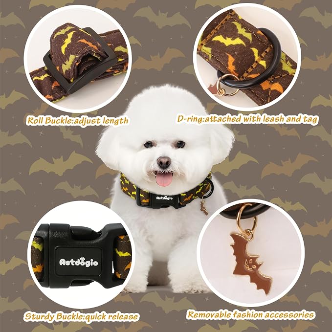 Fall Dog Collar, Halloween Dog Collars - Image 3