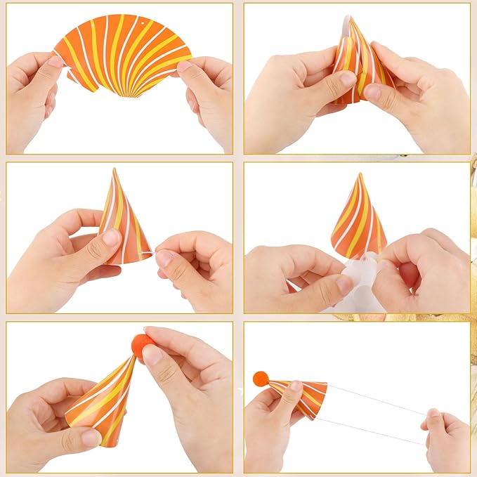 10 PCS Colorful Mini Party Hats - Image 5