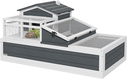 PawHut 3- Room Tortoise House Habitat by PawHut