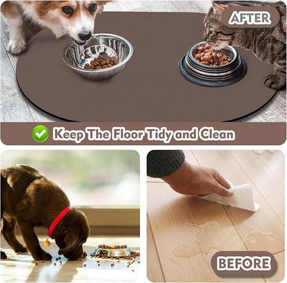 Pet Feeding Mat – 20''x12'' Absorbent Dog Food Mat, Pet Water Mats Protect Floor - Image 5