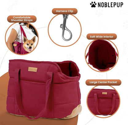 Plush Dog Purse Carrier for Small Dogs, Soft Dog Tote Bag - Image 5