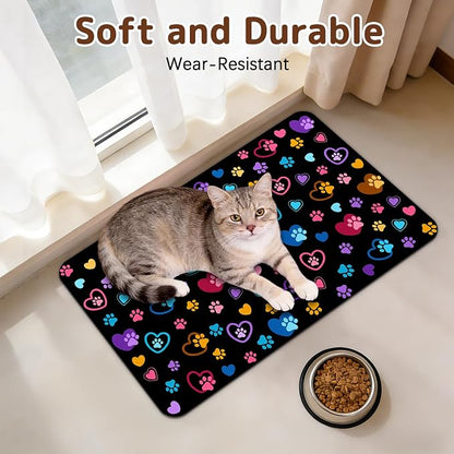 Dog Food Mat for Bowls, Absorbent Quick Dry Dog Cat Mats for Food and Water - Image 4
