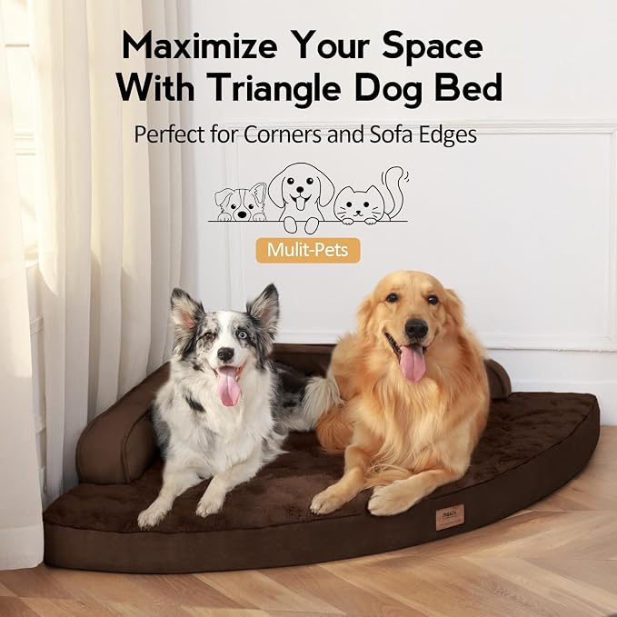 Large Orthopedic Dog Bed with Sides Big Dog Beds with Removable Washable Cover - Image 4