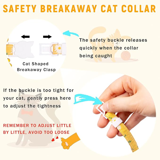 Airtag Cat Collar, JXFUKAL Kitten Collar Breakaway - Image 5
