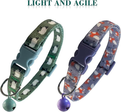 Yizepet Cat Collars, Breakaway Kitten Collar, Cute Kitty Collar in 2 Pack - Image 3