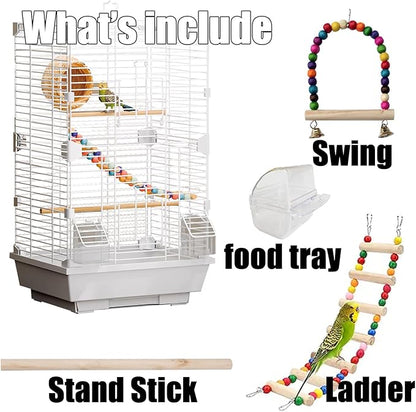 Basic Bird Cage, 24.8inch Parrot Cage, Bird Cage - Image 3