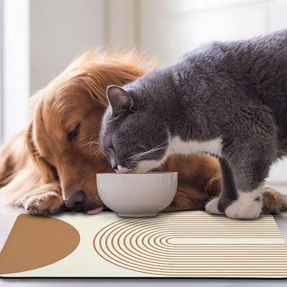 Dog Food Mats for Floors Waterproof, Cat Water Bowl Mats Pet Feeding Absorbent - Image 7