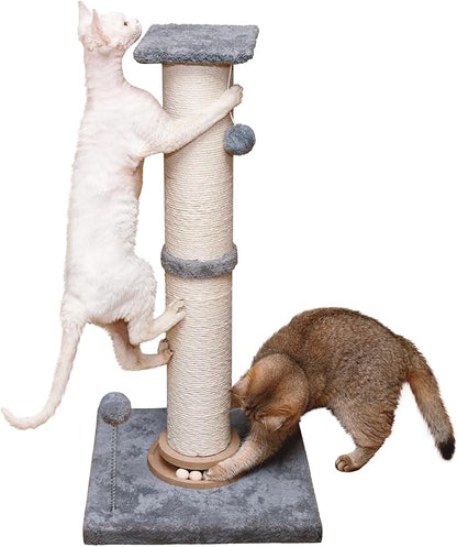 Fantasreen Cat Scratching Post 33 Inches Large and Thick, Cat Scratcher Post by Fantasreen