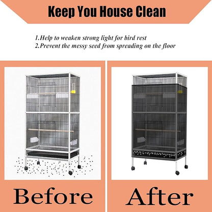 Bird Cage Seed Catcher, Large Birdcage Net Cover, Bird Cage Accessories - Image 5